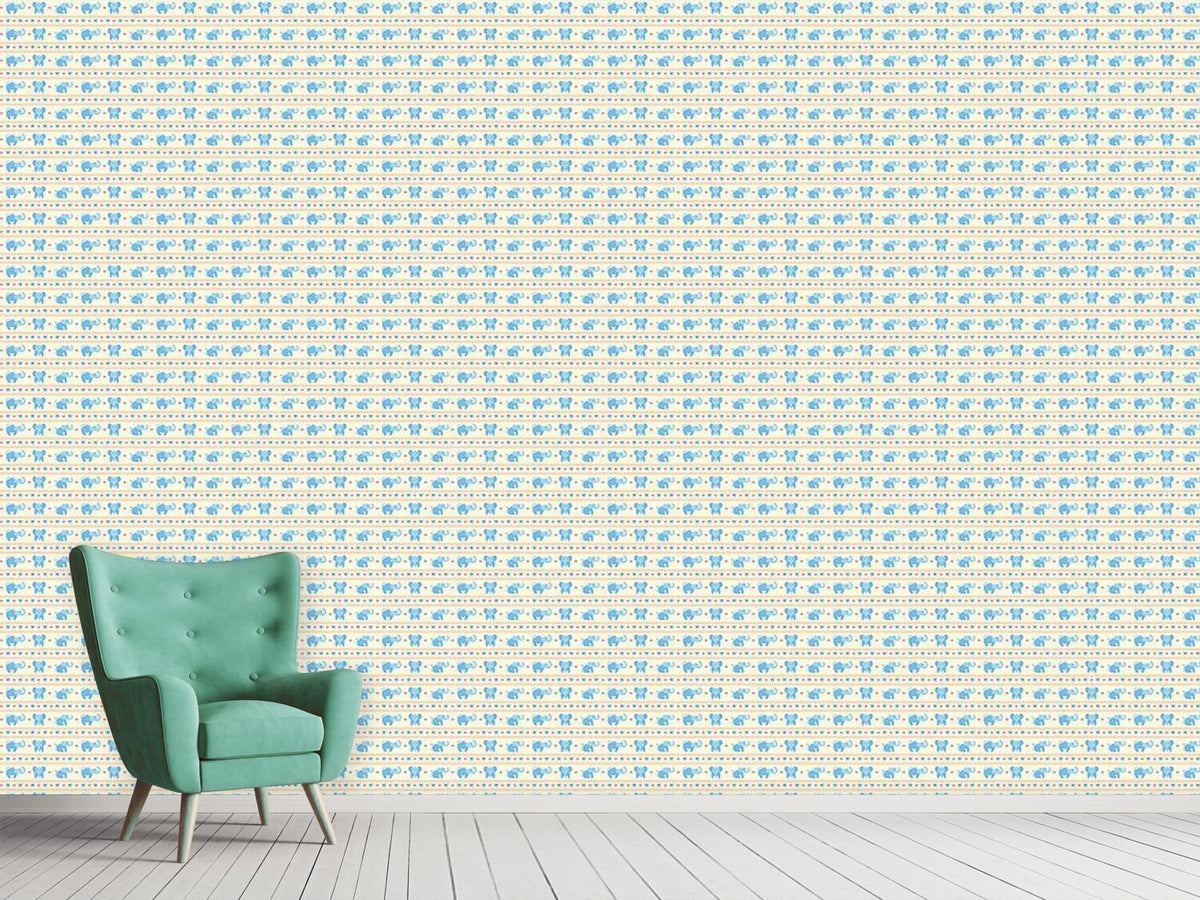 patterned-wallpaper-blue-elephants