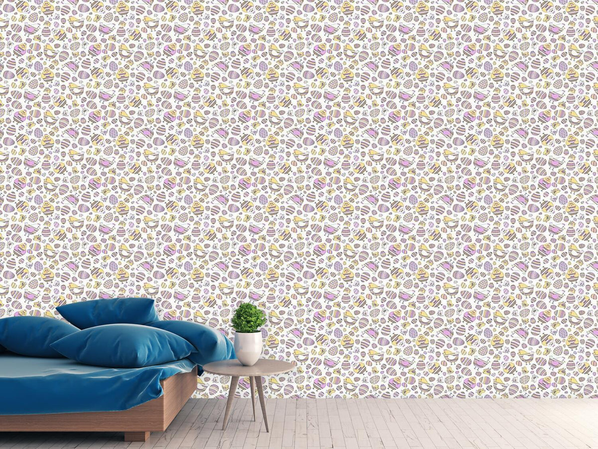 patterned-wallpaper-easter-hens