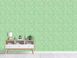 patterned-wallpaper-covered-with-leaves