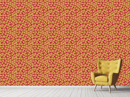 patterned-wallpaper-golden-leaf