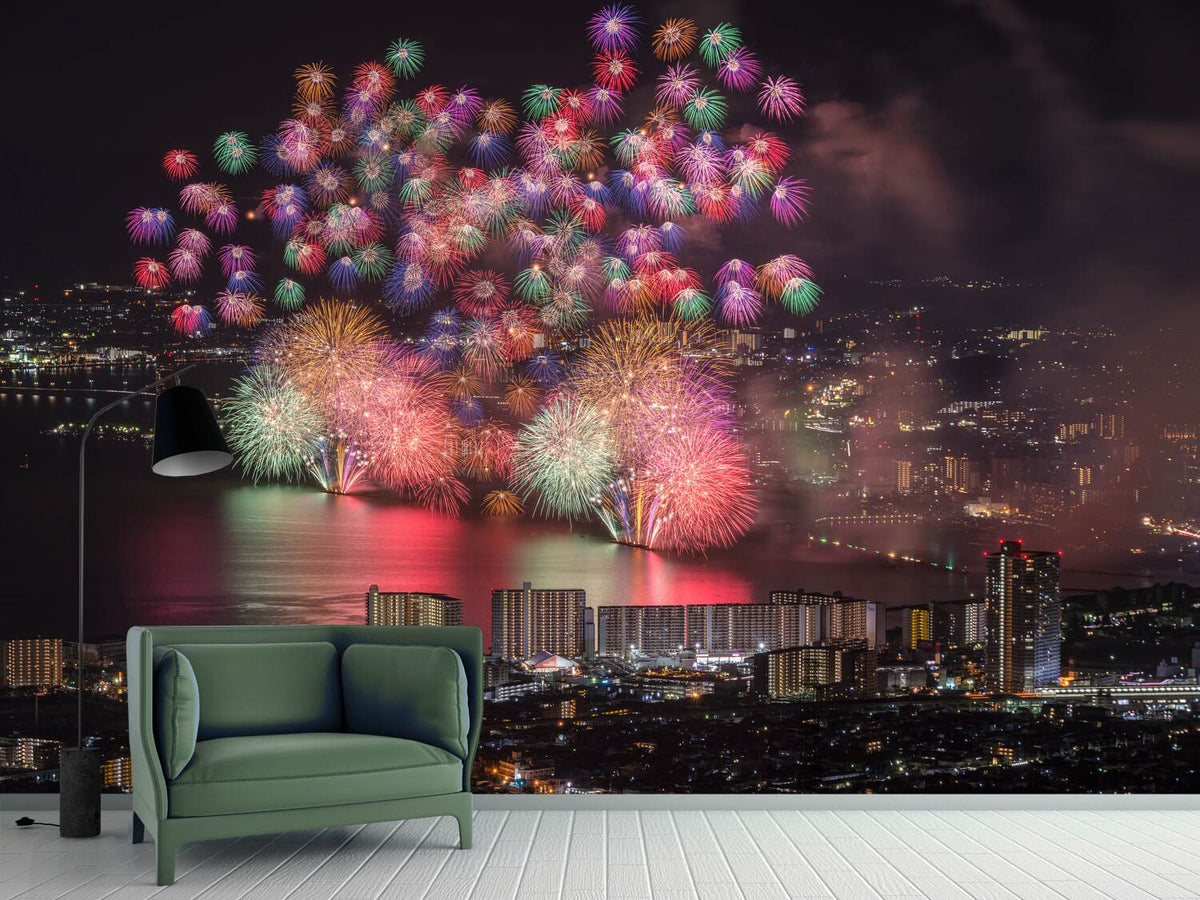 photo-wallpaper-lake-biwa-fireworks-x