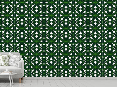 patterned-wallpaper-exotic-leaf-weave