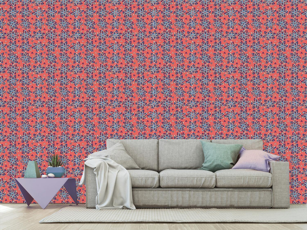 patterned-wallpaper-stone-flowers