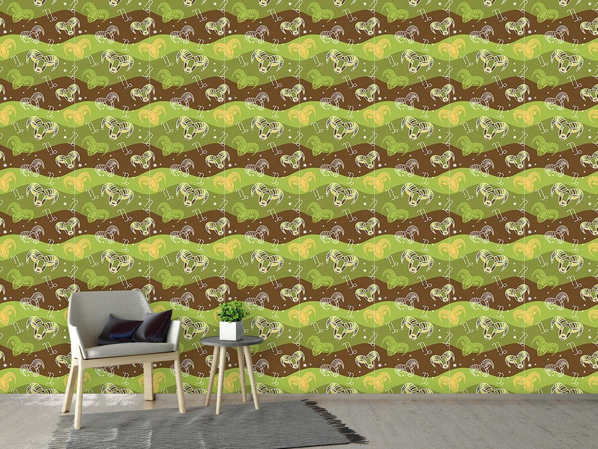 patterned-wallpaper-born-in-capricorn-sign