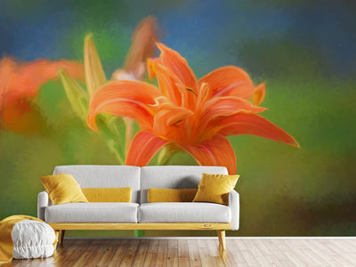 photo-wallpaper-painting-of-a-lily