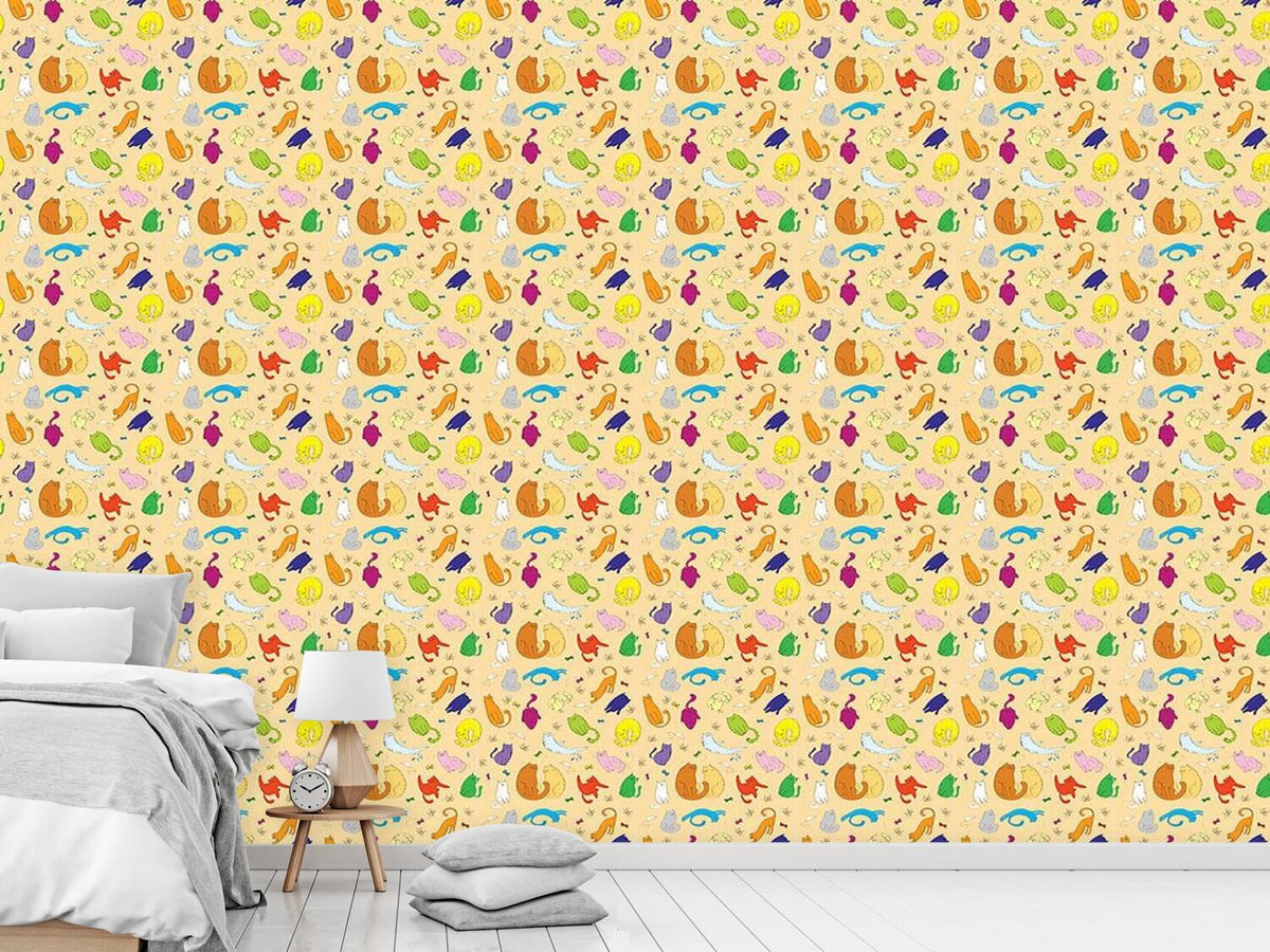 patterned-wallpaper-cute-cats