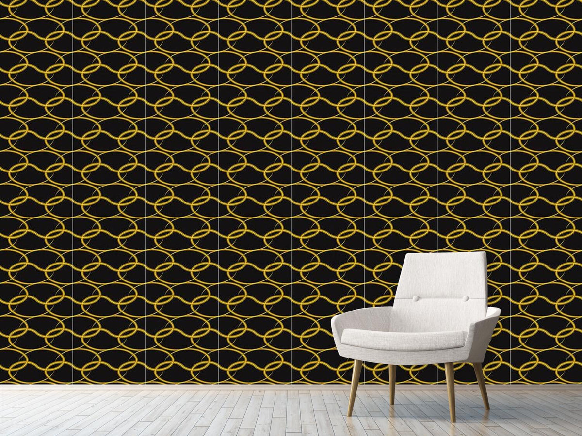 patterned-wallpaper-golden-weave