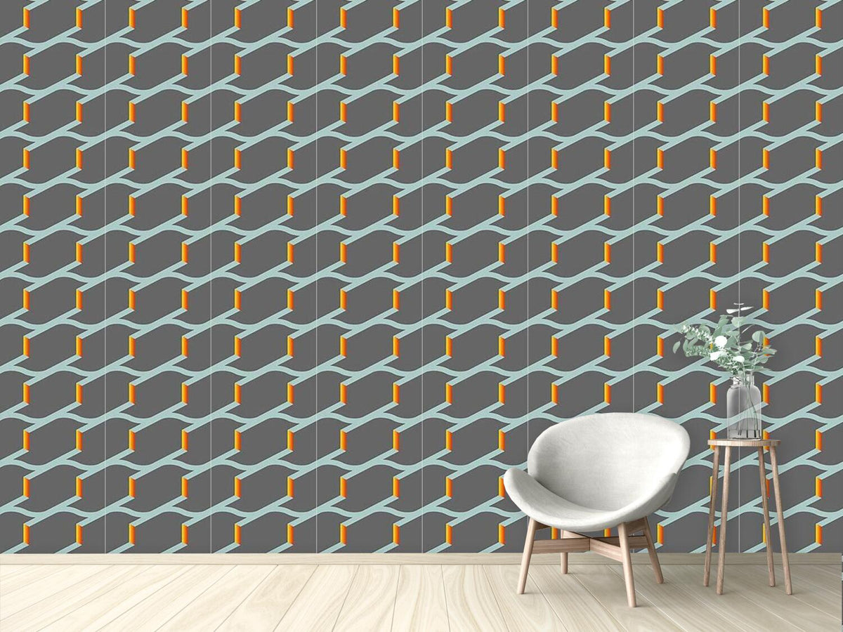 patterned-wallpaper-fire-on-the-roof