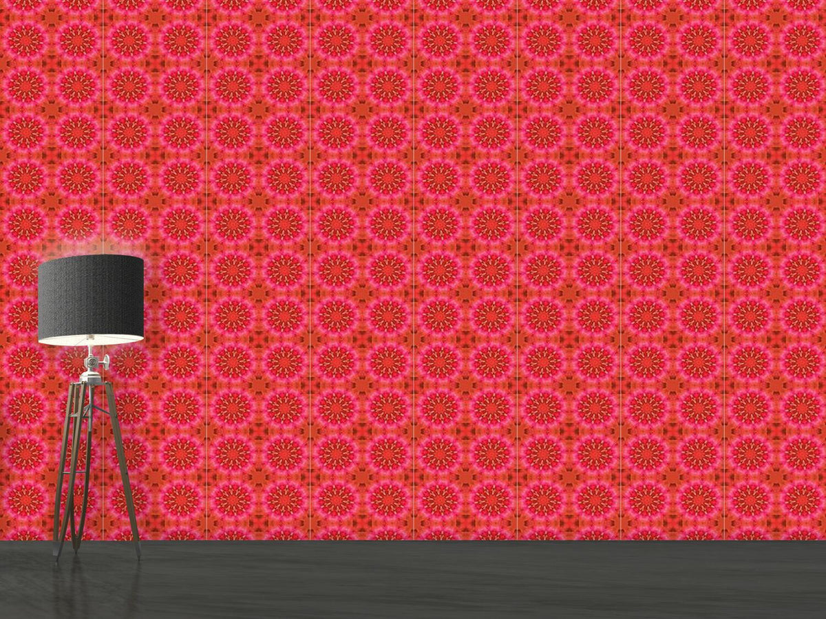 patterned-wallpaper-pandora-flora-red