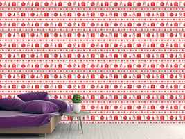 patterned-wallpaper-festive-decorations