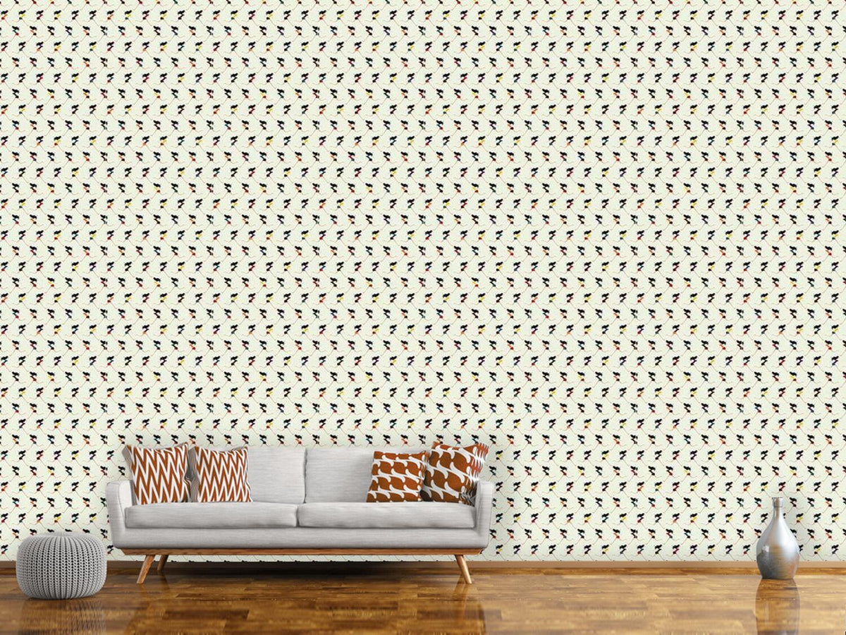 patterned-wallpaper-girl-run