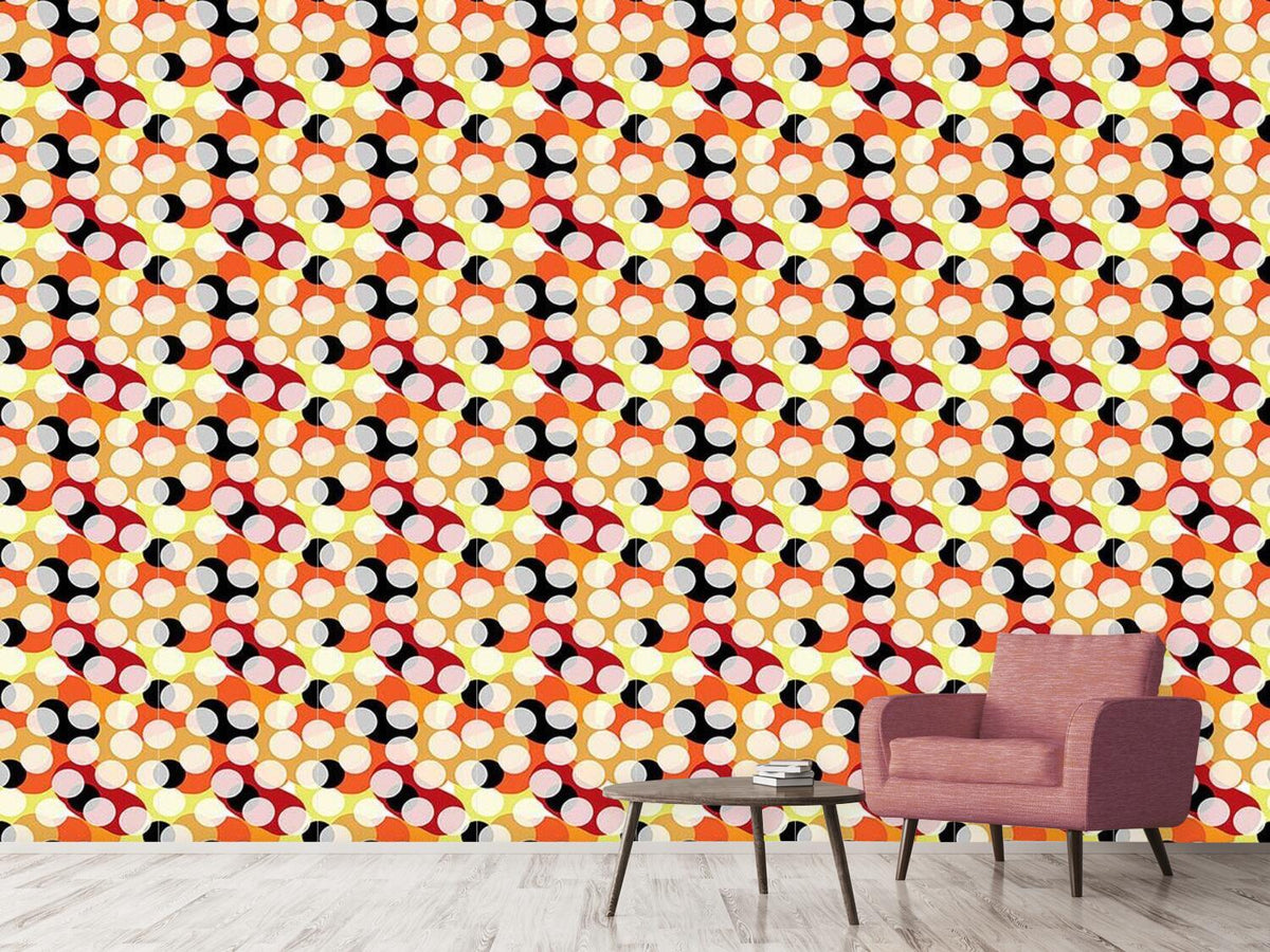 patterned-wallpaper-aboriginal-colors