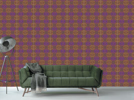 patterned-wallpaper-ethno-signs-brown