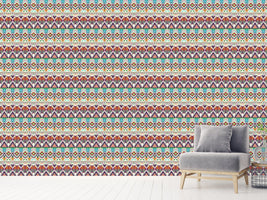 patterned-wallpaper-aztec-tribal-art