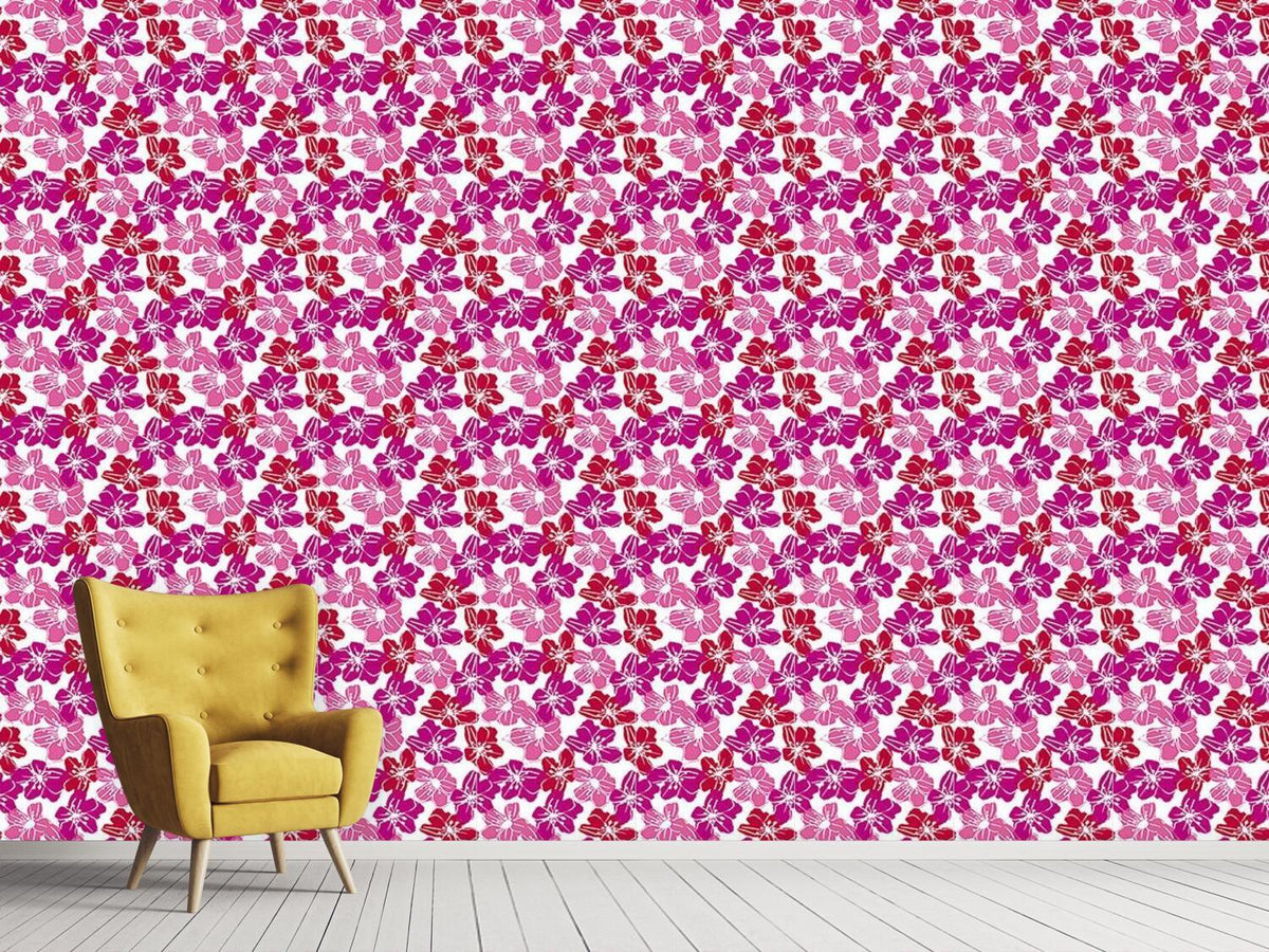 patterned-wallpaper-flowers-from-hawaii