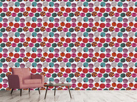 patterned-wallpaper-ethno-bubbles