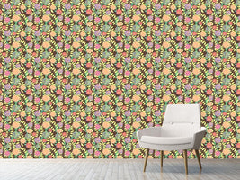 patterned-wallpaper-soft-flowers-on-branches