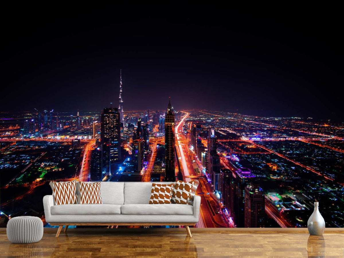 photo-wallpaper-the-colorful-lights-of-dubai