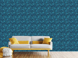 patterned-wallpaper-star-flowers-at-night