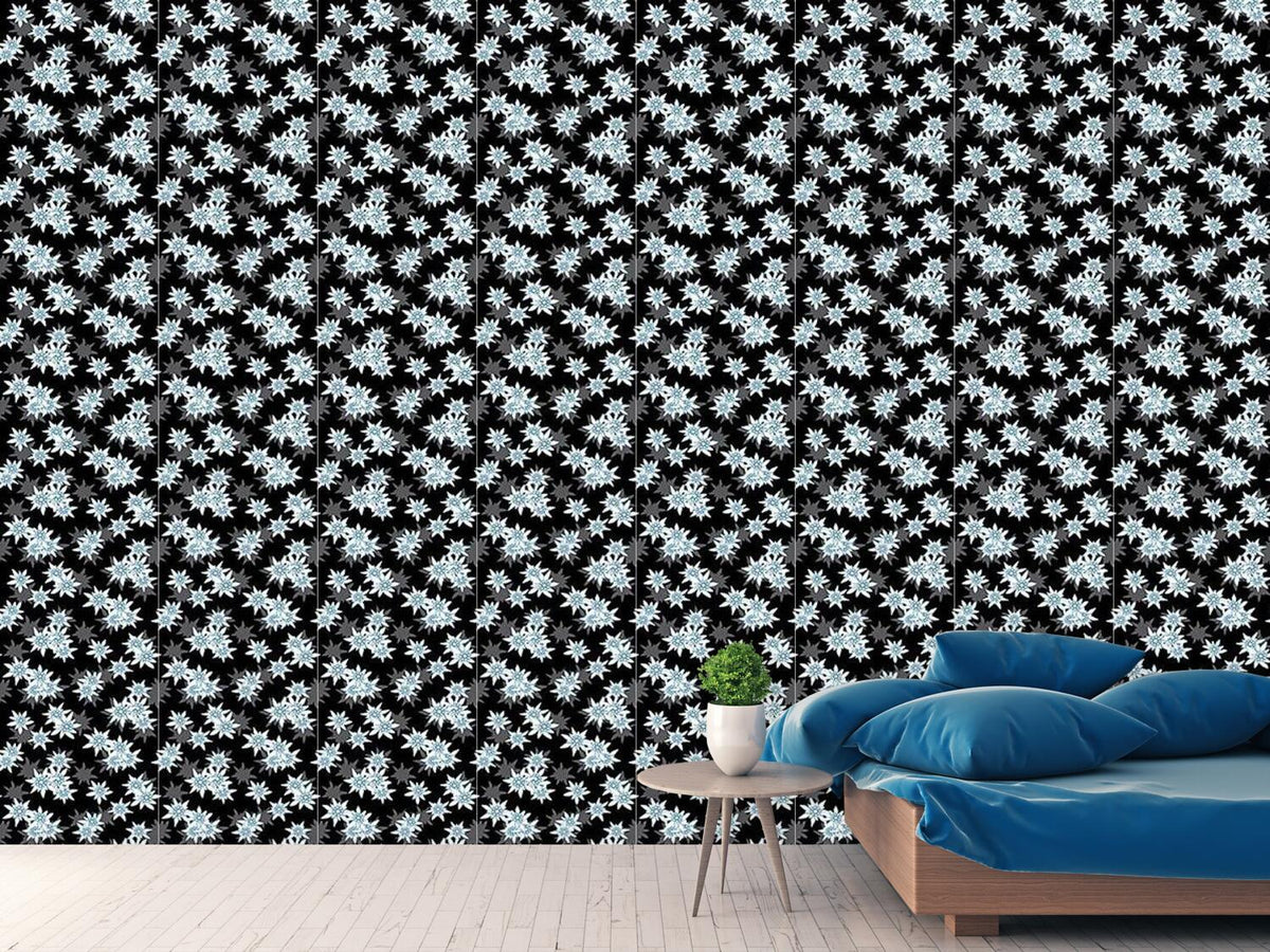 patterned-wallpaper-edelweiss-black