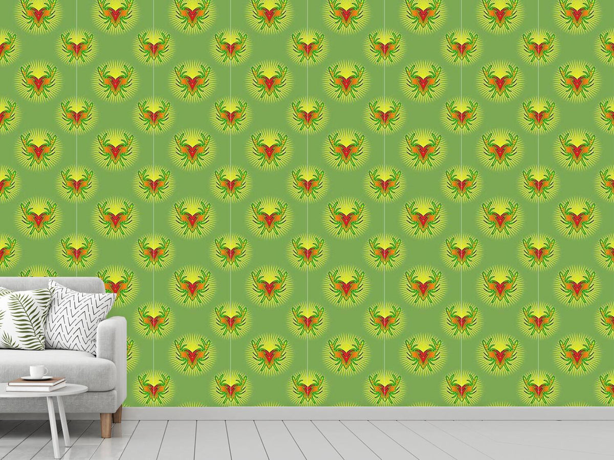 patterned-wallpaper-bunte-jagd