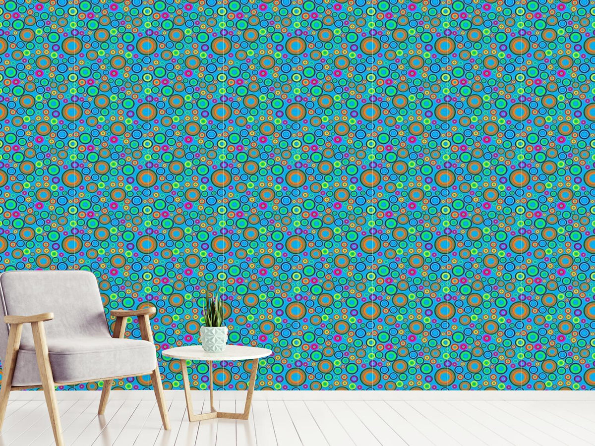 patterned-wallpaper-summer-fun-of-circles