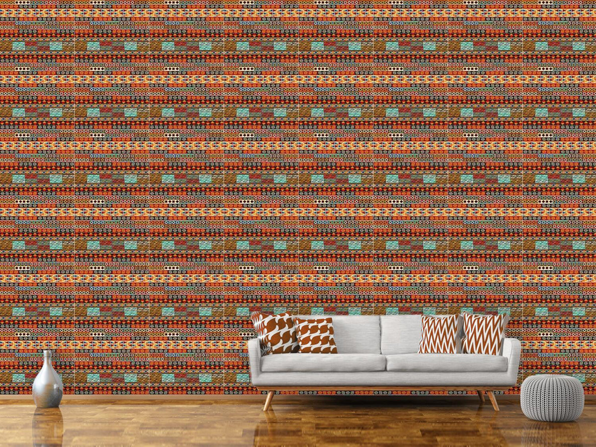 patterned-wallpaper-ethno-stripes