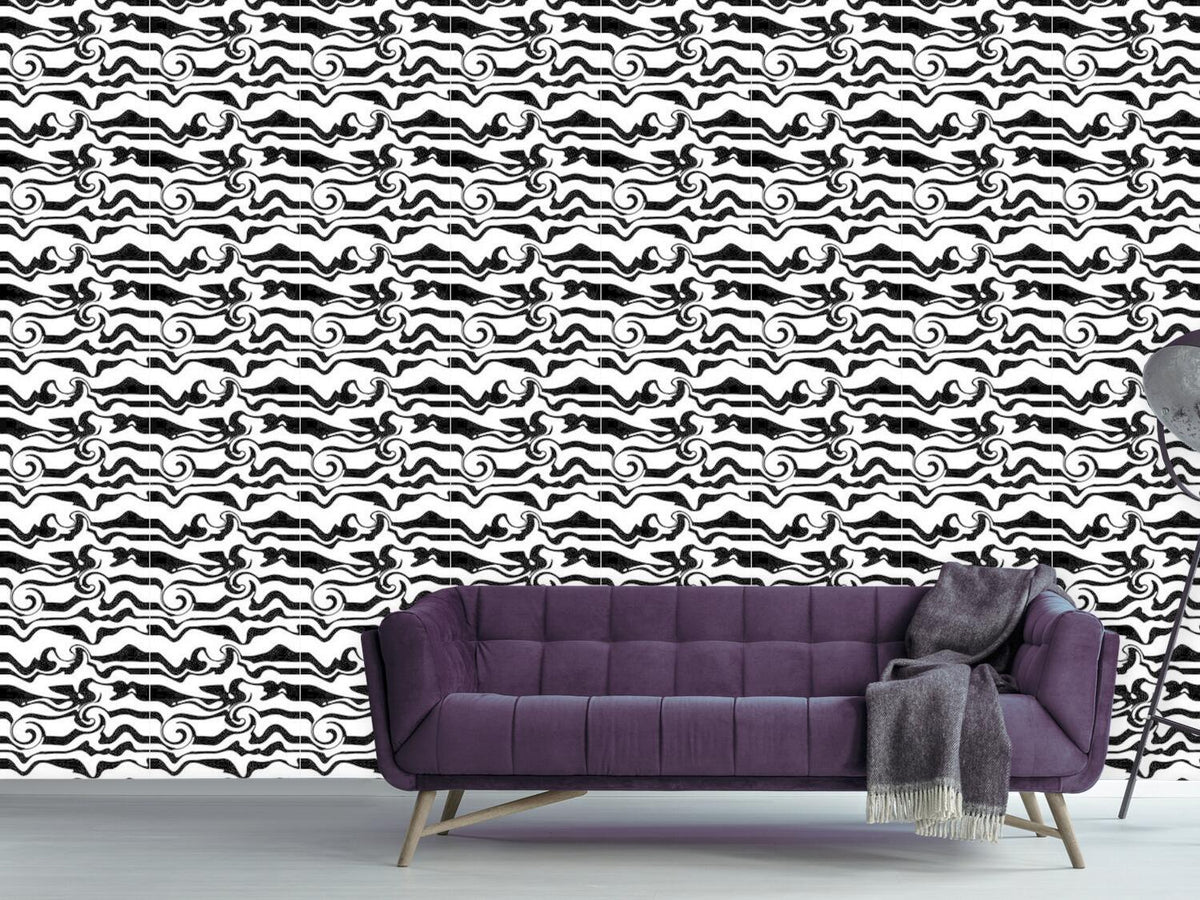 patterned-wallpaper-monochrome-wave-chaos