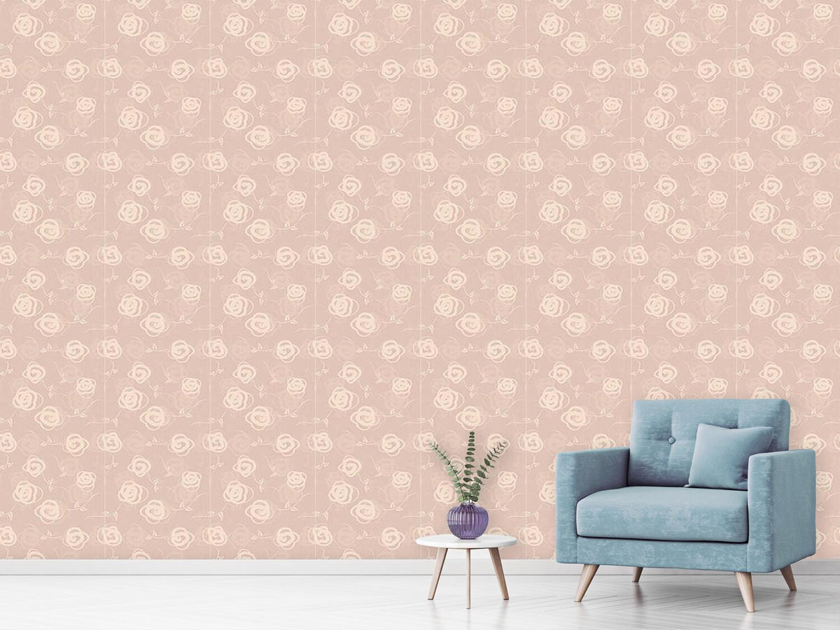 patterned-wallpaper-rosebuds-flower-swing