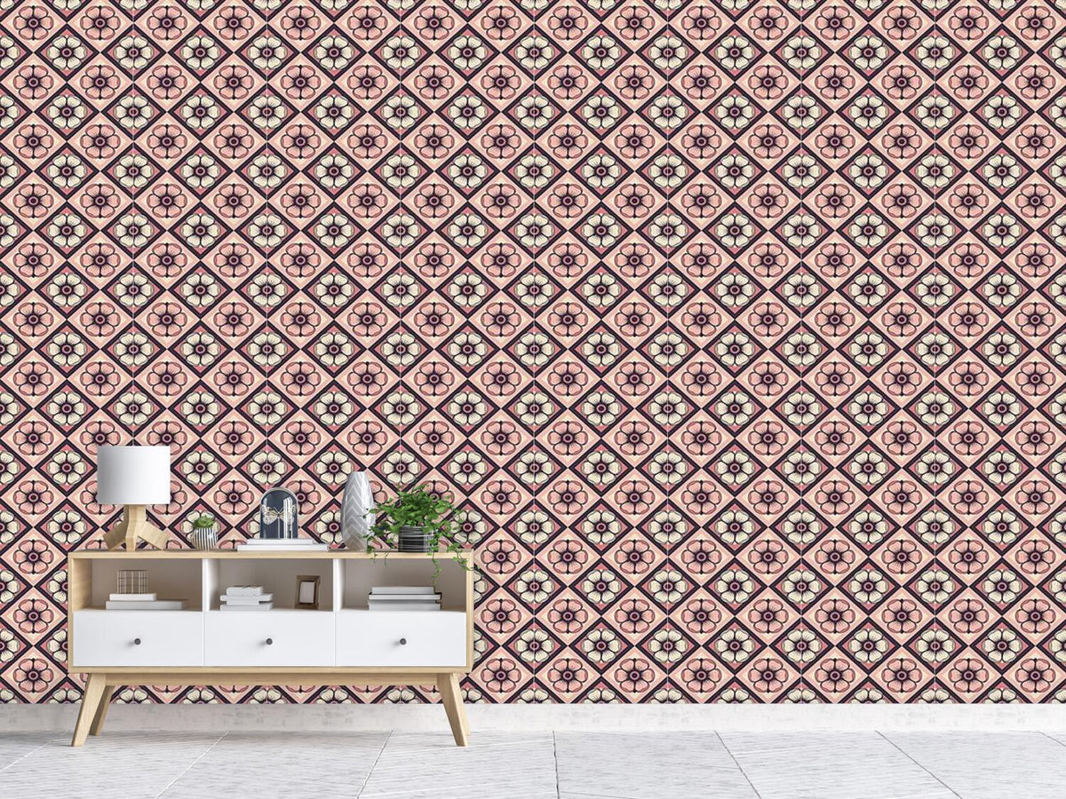 patterned-wallpaper-checkerboard-floralia