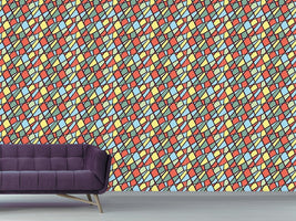 patterned-wallpaper-clown-geometry