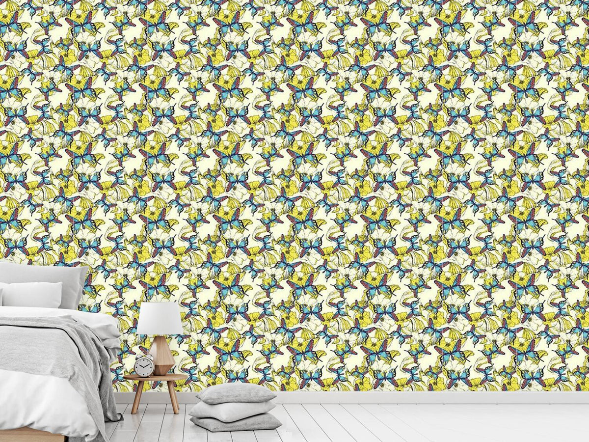 patterned-wallpaper-ocean-of-flowers-and-butterflies