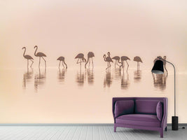 photo-wallpaper-flamingos-in-the-mist-x