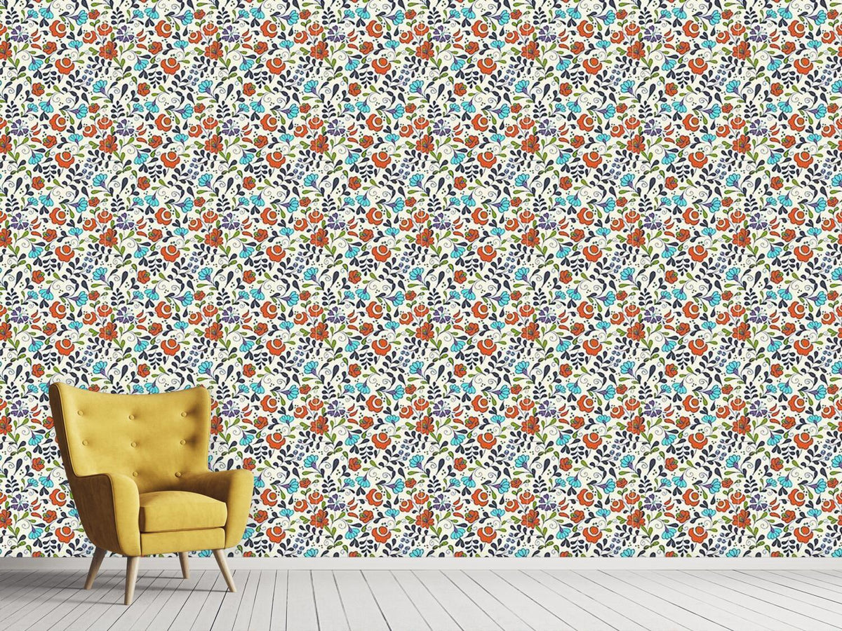 patterned-wallpaper-folklore-flowers-on-vases