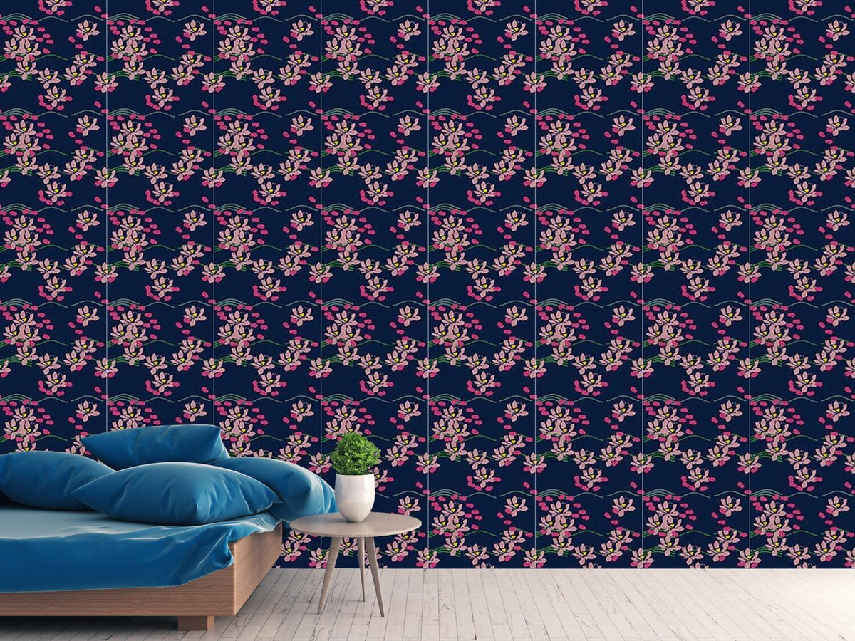 patterned-wallpaper-lotus-love-blue