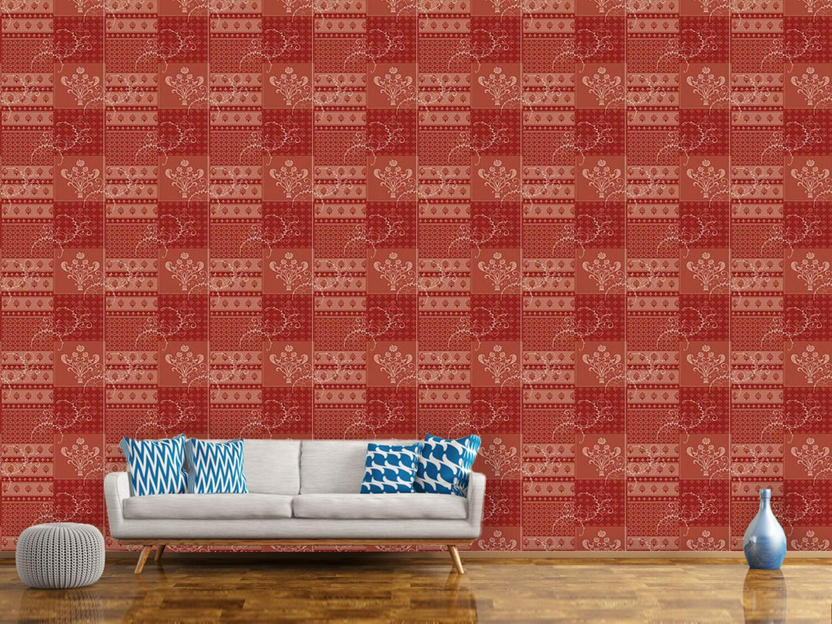 patterned-wallpaper-symphony-floral-red