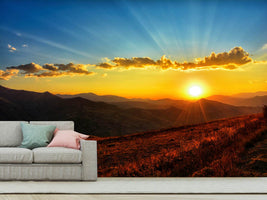 photo-wallpaper-sunset-in-the-world-of-mountains