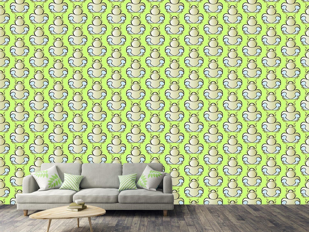 patterned-wallpaper-spring-bugs