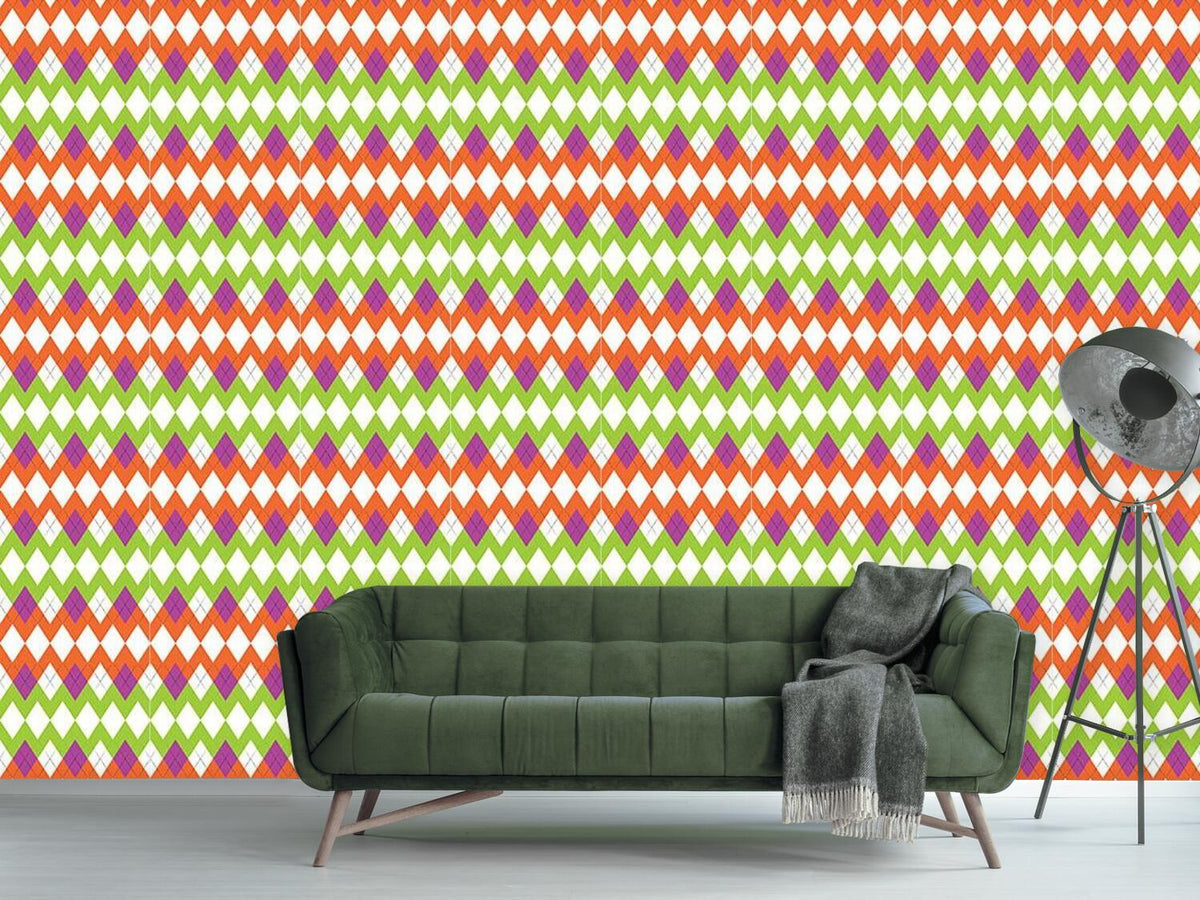 patterned-wallpaper-zig-zag-pattern