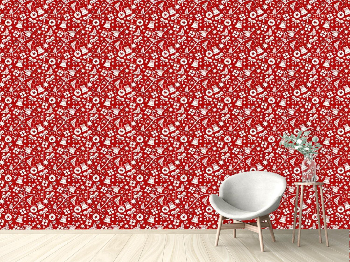 patterned-wallpaper-christmas-preparations