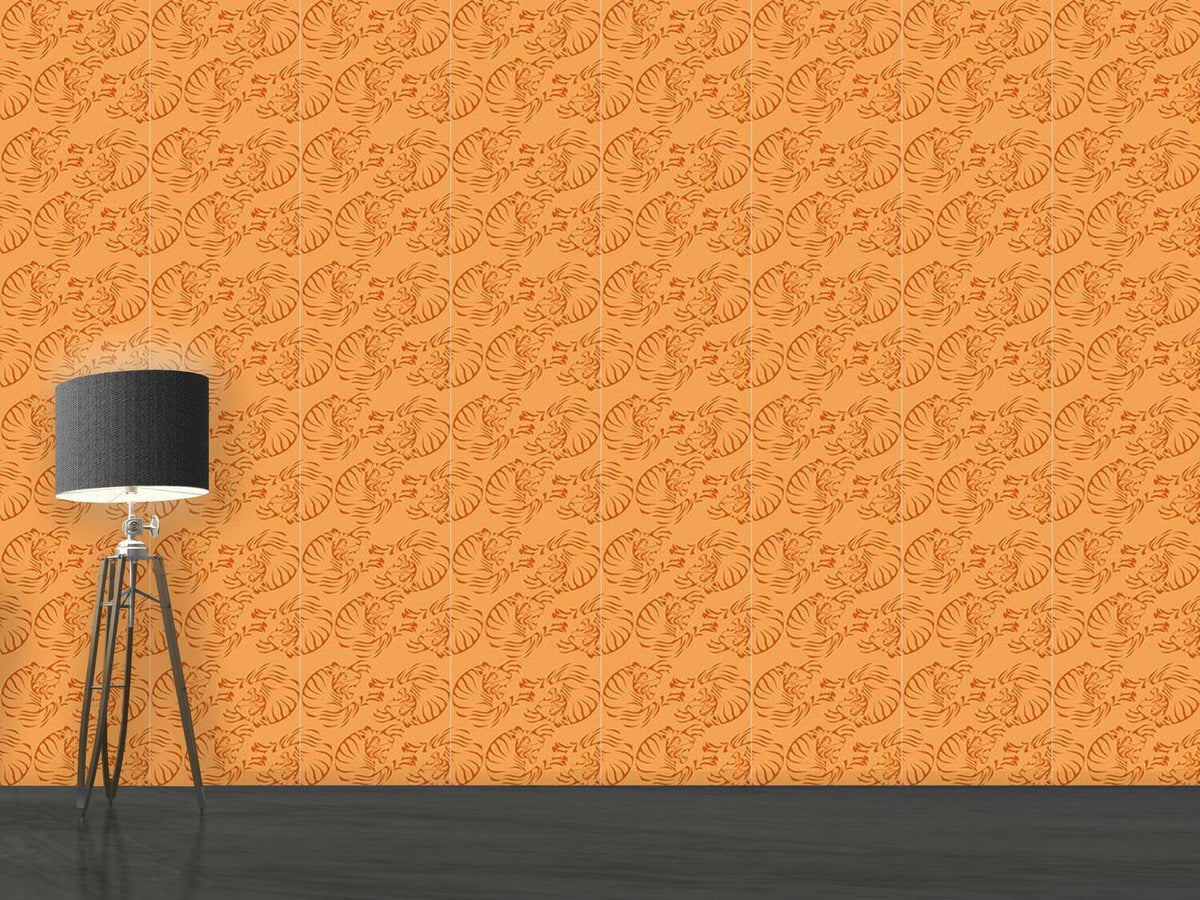 patterned-wallpaper-orange-tigers