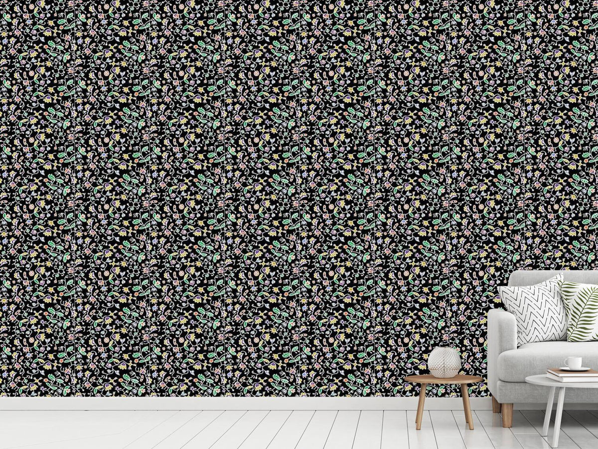 patterned-wallpaper-doodle-flora-tendrillars