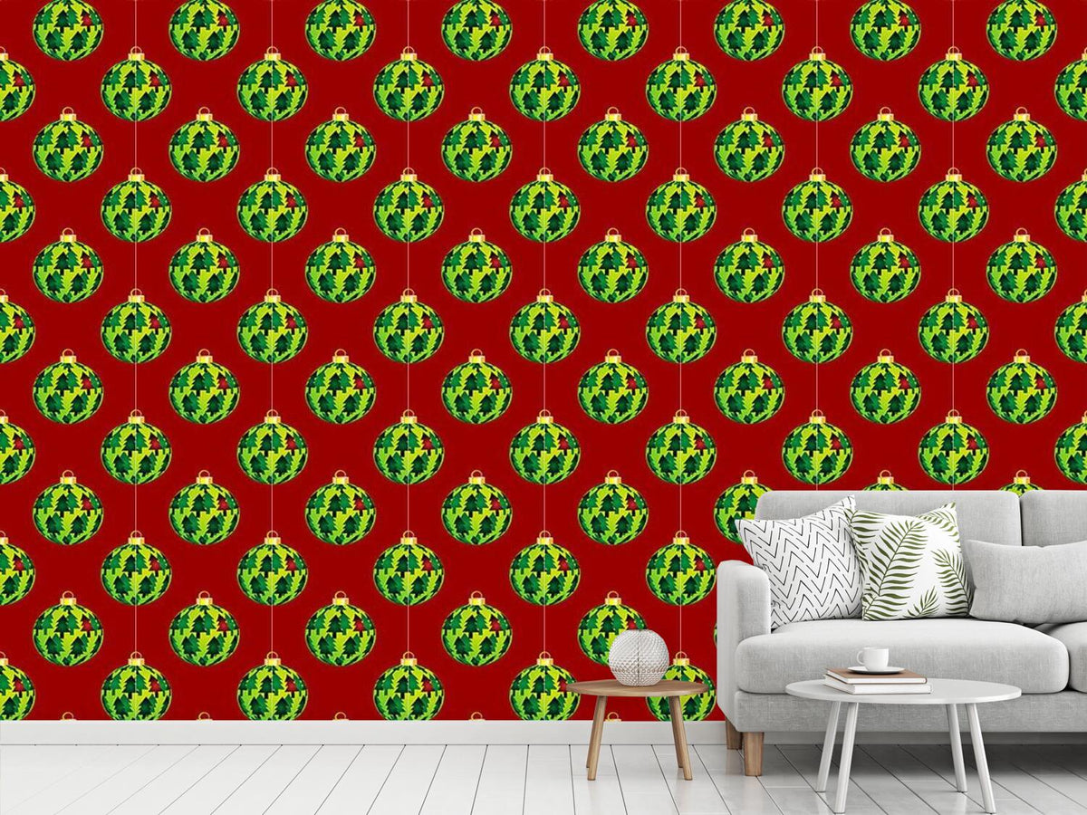 patterned-wallpaper-fir-christmas-baubles