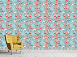 patterned-wallpaper-tea-party