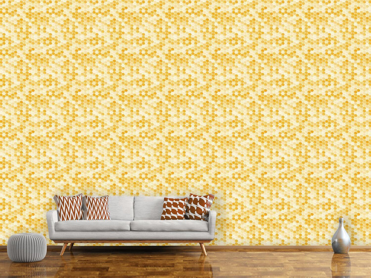 patterned-wallpaper-queen-of-the-honeycomb