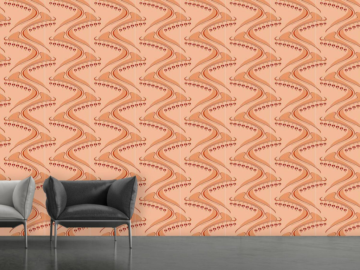 patterned-wallpaper-herzblueten-apricot