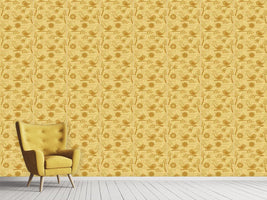 patterned-wallpaper-golden-birdsong