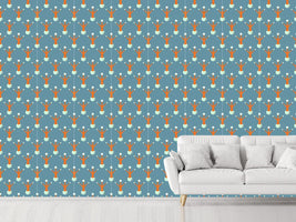 patterned-wallpaper-snowman-surrealism