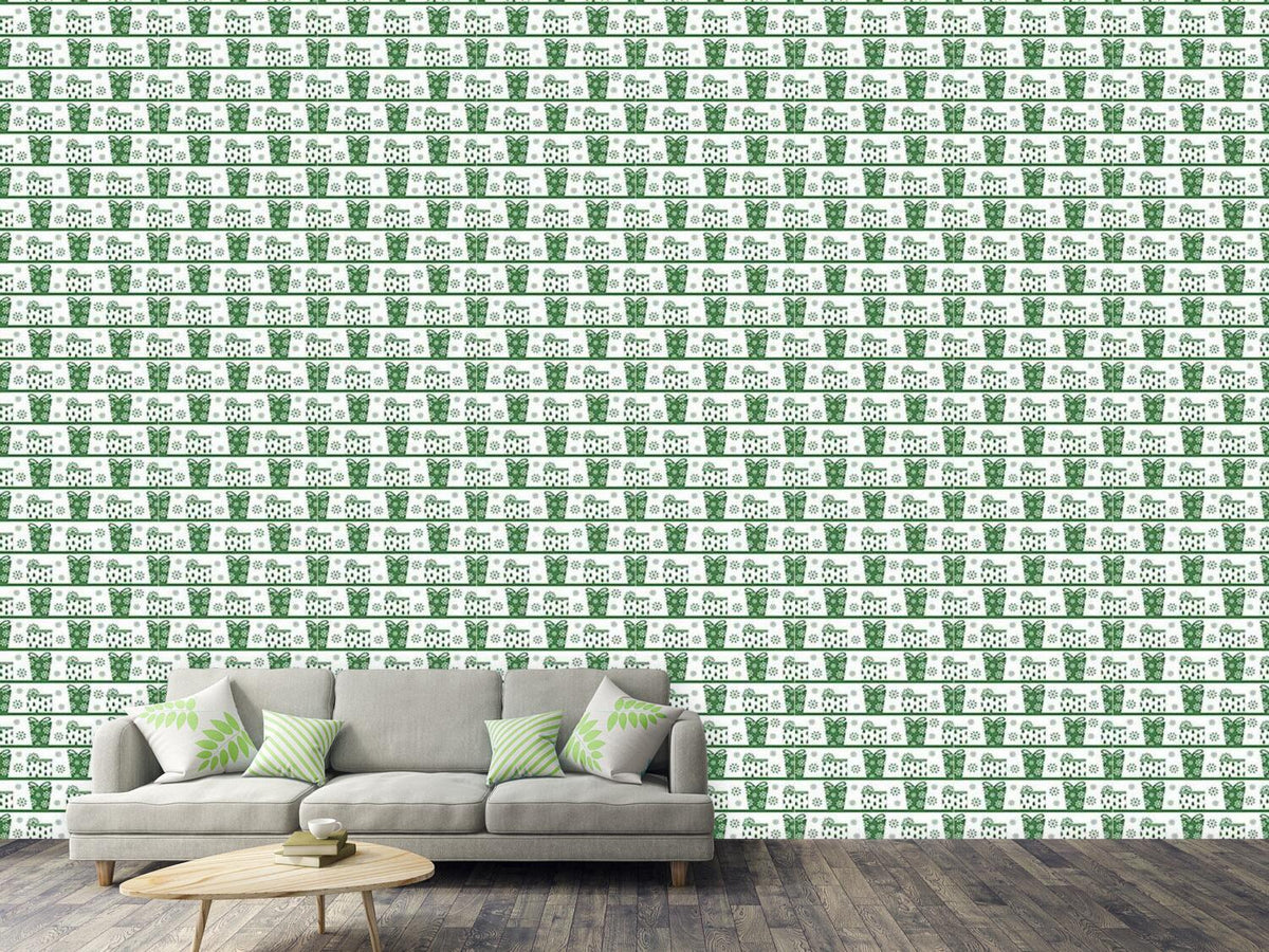 patterned-wallpaper-parcel-delivery-green