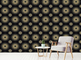 patterned-wallpaper-glitter-gold-floral